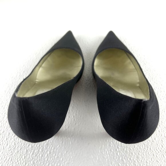 Anne Klein New York Preppy Sexy Professional Women 9.5M Black Pointed Toe Heels - Picture 14 of 16